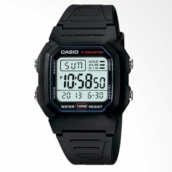 Jam Tangan CASIO W800H / W-800H-1AVDF ORIGINAL & BERGARANSI