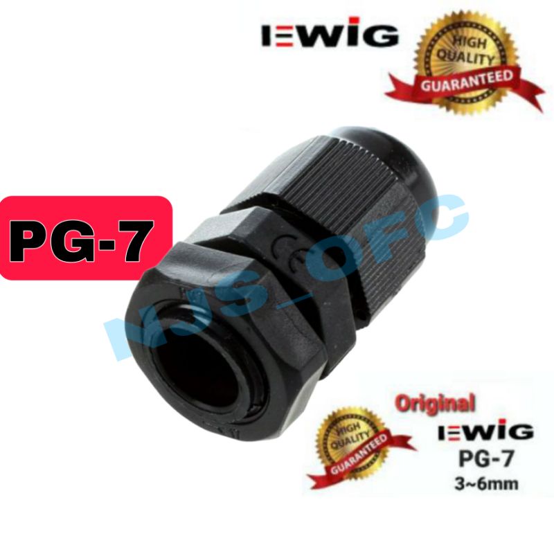 Cable Gland EWIG PG-7 (3-6mm) waterprof