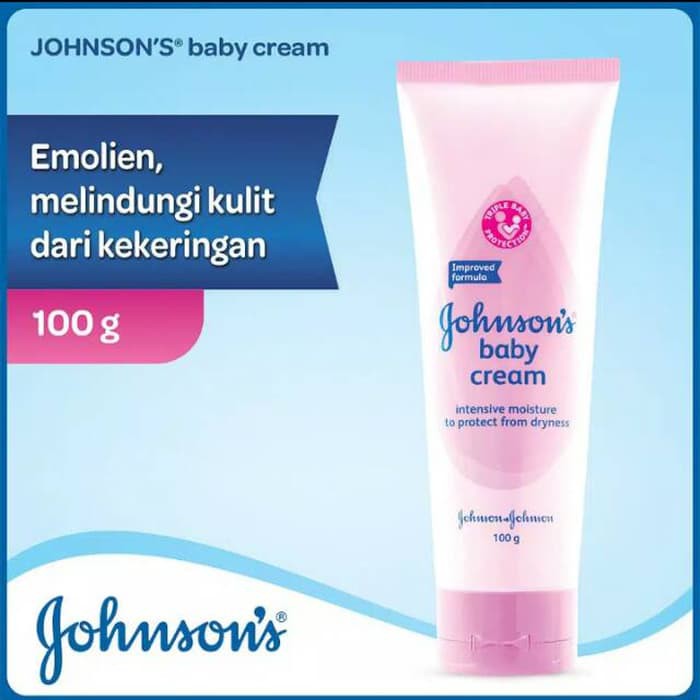 Johnson's Baby Cream Tube 100gr - Johnsons Krim Pelembab Bayi 100 gr