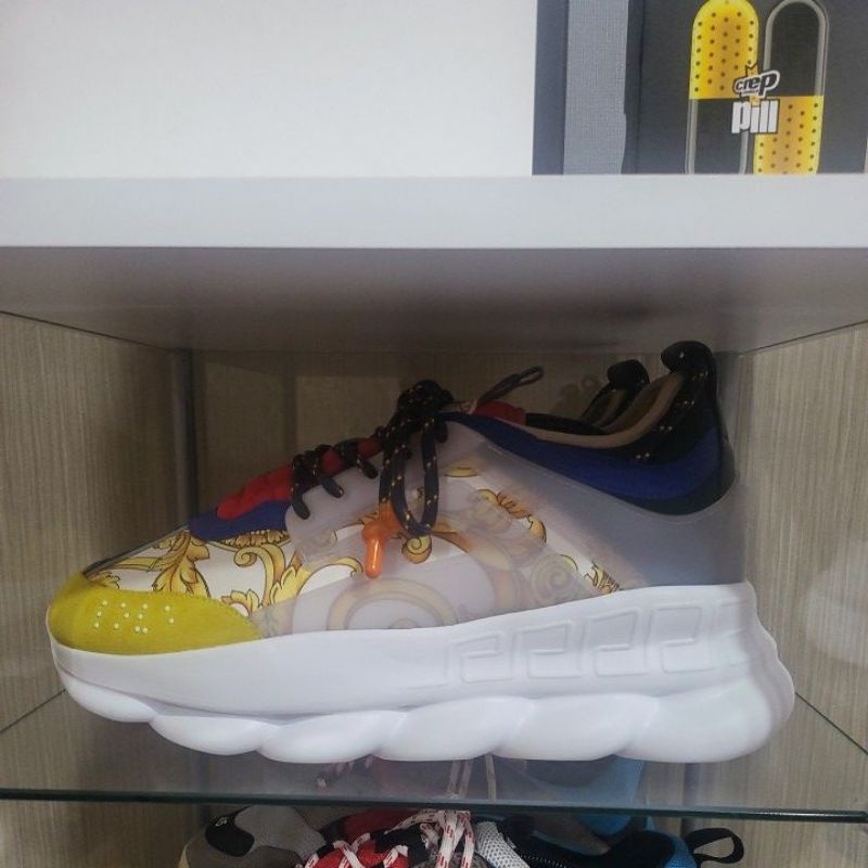 Versace Chain Reaction Baroqo Print Sneakers