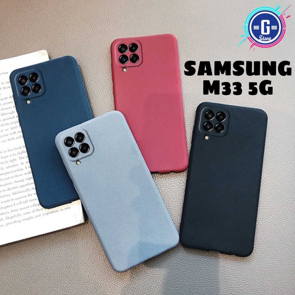 Case Samsung M33 5G / Samsung M53 5G (2022) Premium Softcase Sandstone Protect Camera TPU Silicone