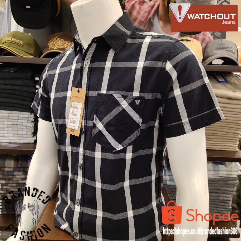 WATCHOUT JEANS PROMO KEMEJA LENGAN PENDEK JS502220101 BLACK