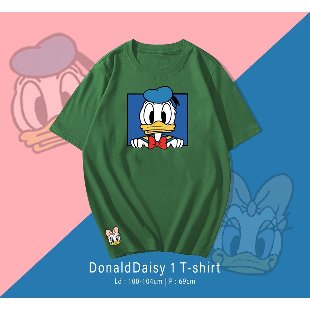 T SHIRT KAOS LUCU DONALD DAISY / KAOS PRIA WANITA / KAOS LENGAN PENDEK / KAOS UK M-XL / KAOS SANTAI