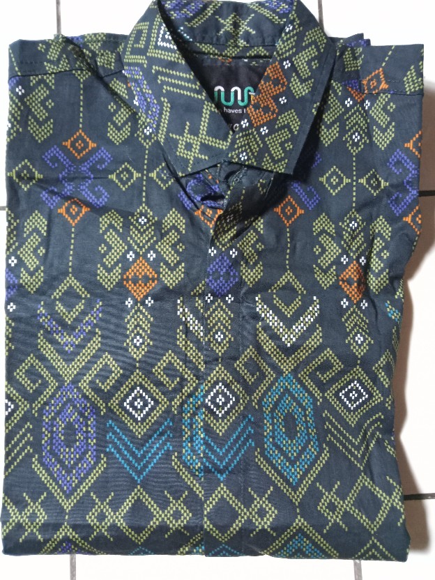 Dgm Fashion   Kemeja Batik Pria Songket Lengan Panjang Batik Pria Batik Kasual Batik Stretch Pria