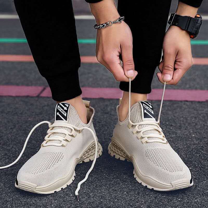 Mainland Sepatu Sneakers Pria Running Shoes Casual Mesh Breatable Sepatu Olahraga Import MR120