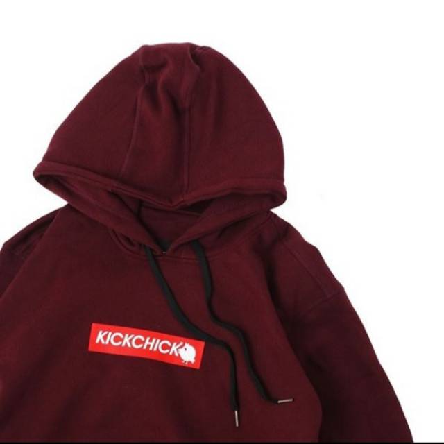 HOODIE KICKCHICK LOGO BOX RED