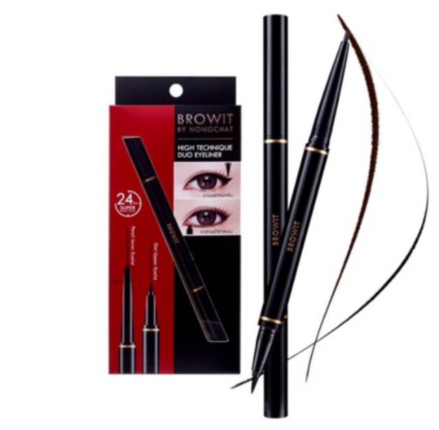 (READY) BROWIT BY NONGCHAT EYELINER HIGH TECHNIQUE DUO EYELINER ORIGINAL