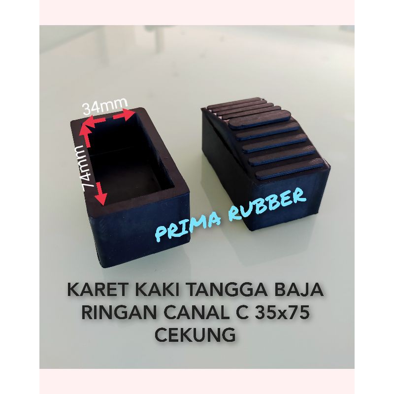 KARET KAKI TANGGA BAJA RINGAN CANAL C (CEKUNG) 35x75