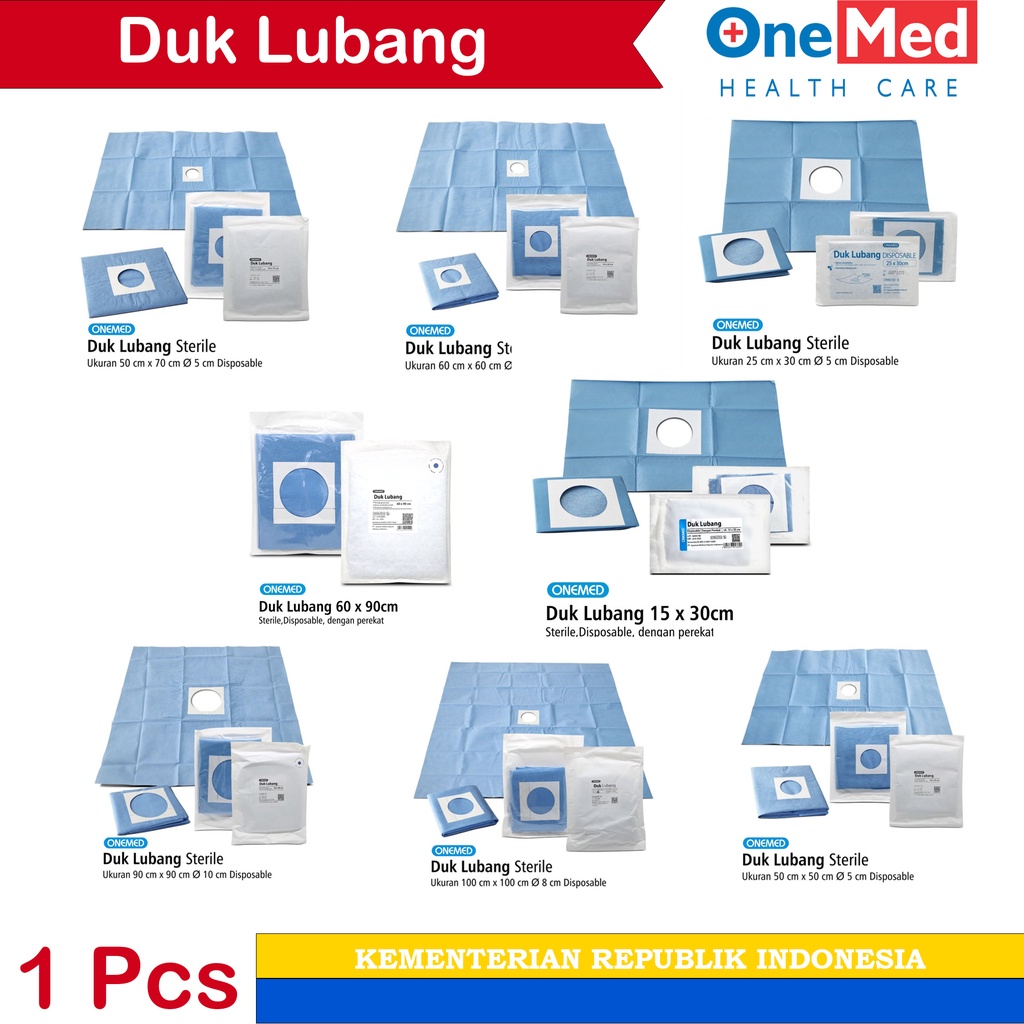 Duk Lubang Medis Operasi Steril Disposable Sekali Pakai Onemed