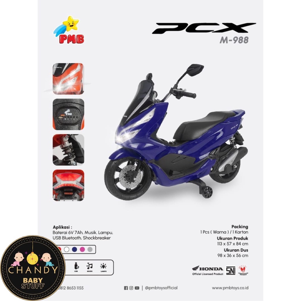 MOTOR AKI MAINAN ANAK HONDA PCX M-988