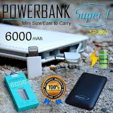 POWERBANK ORIGINAL SUPER J SPJ-660 6000 MAH REAL