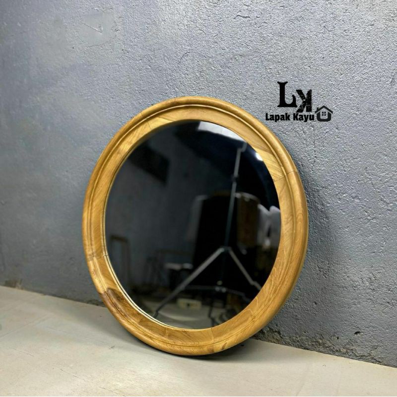 Round Mirror D50 cermin bulat