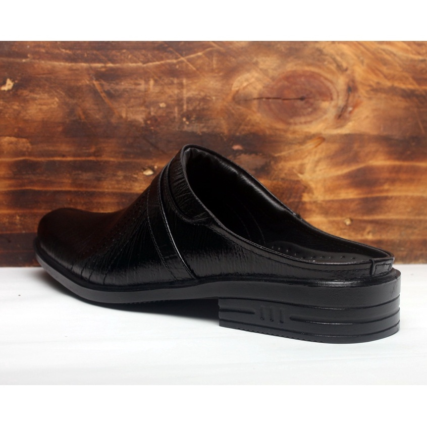 Sepatu Sandal Pria Kulit Asli Rasheda VL 08 Selop Tutong Daltong