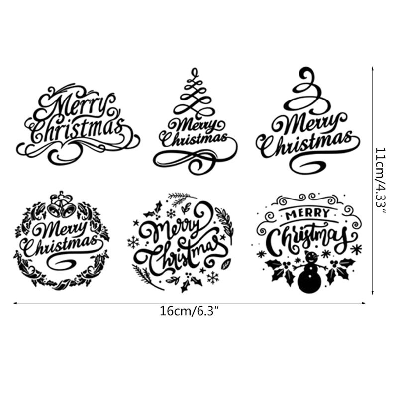 Stempel Bahan Silikon Warna Transparan Untuk Membuat Kartu Ucapan Natal