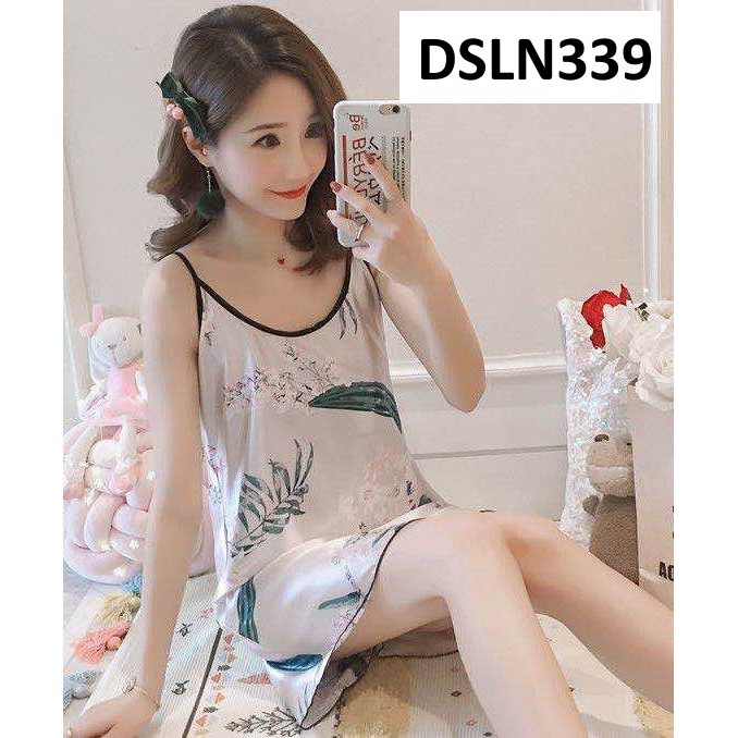 Daster Tanktop Satin Forest Cream