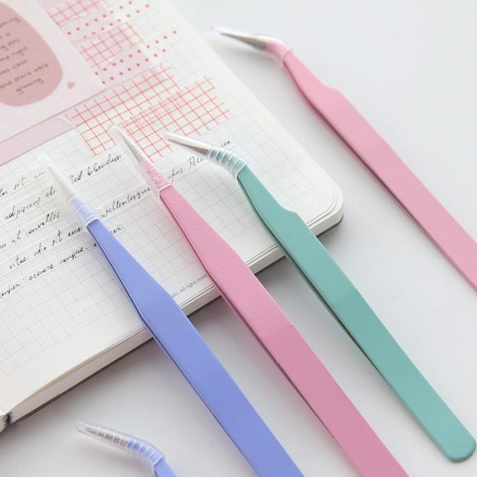 

imoda 1 PC Macaron Warna Penjepit Pita Stiker Alat Tulis Sekolah Alat