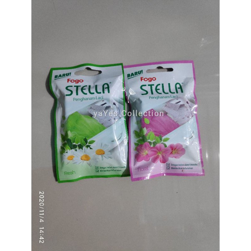 Stella Pengharum lemari Laci gantung baju stela floral breeze Fresh fogo Dewasa anak pink hijau biru