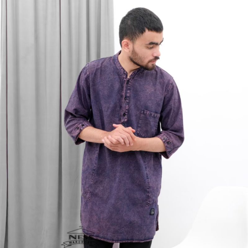 Baju koko kurta pakistan denim/jeans original NESS WARDROBE