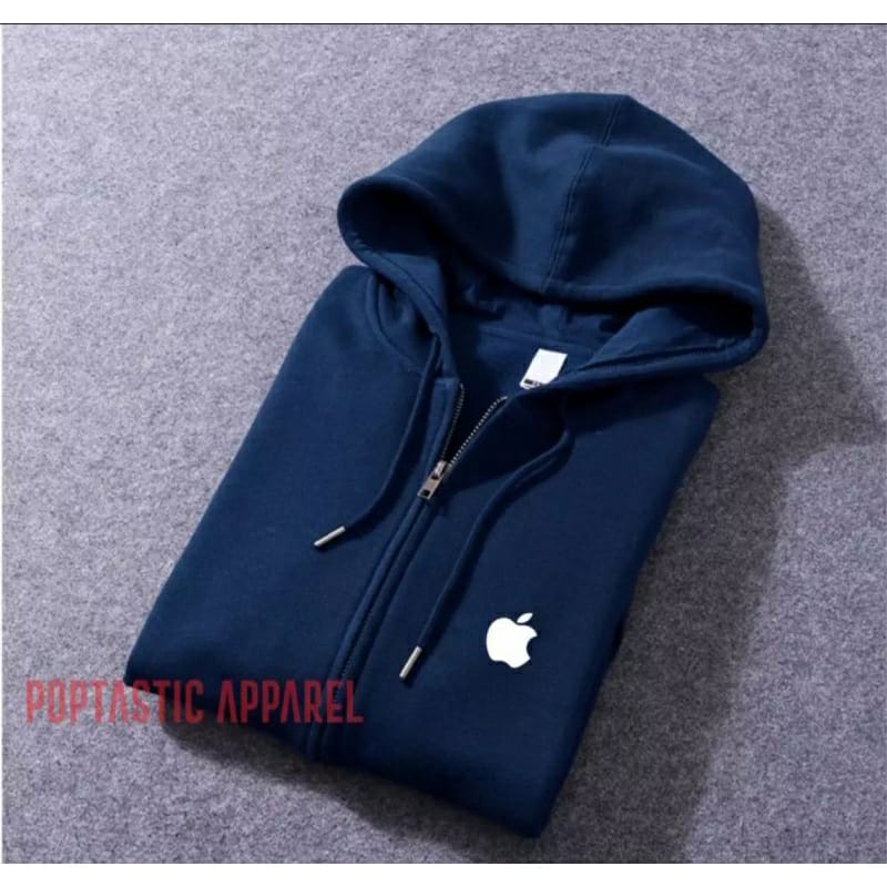 HOODIE PRIA / SWEATER ZIPPER FULLOVER LOGO APPLE SWEATERSHIRT UNISEX CASUAL