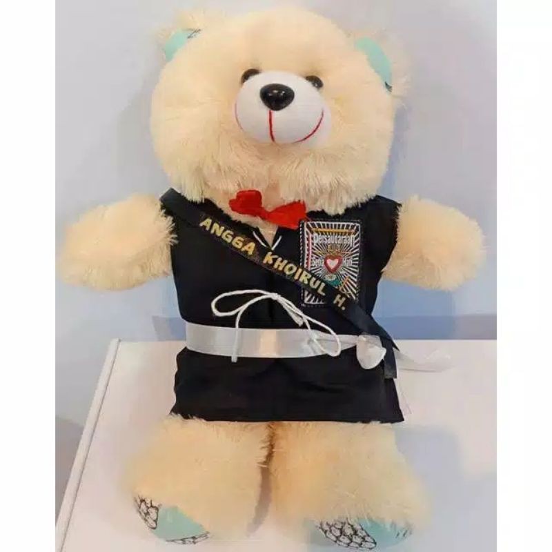 BONEKA TEDDY PENCAK SILAT PSHT / BONEKA PAGAR NUSA / BONEKA IKSPI GRATIS TULIS NAMA / BONEKA SILAT TERMURAH TERLARIS