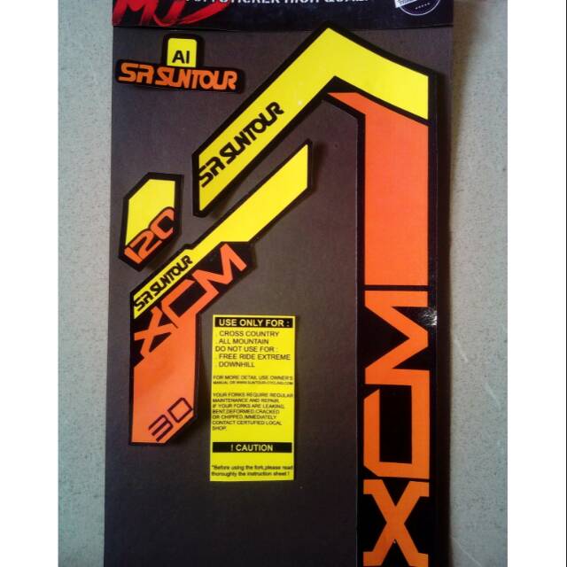 Sticker fork suntour xcm 30