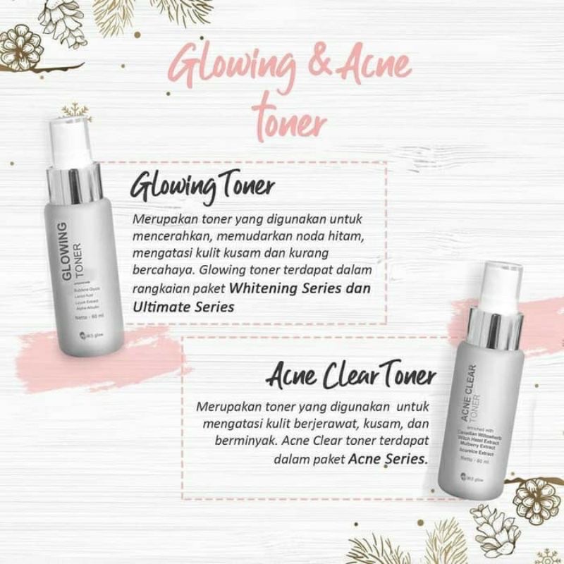 MS GLOW TONER GLOWING TONER ACNE TONER