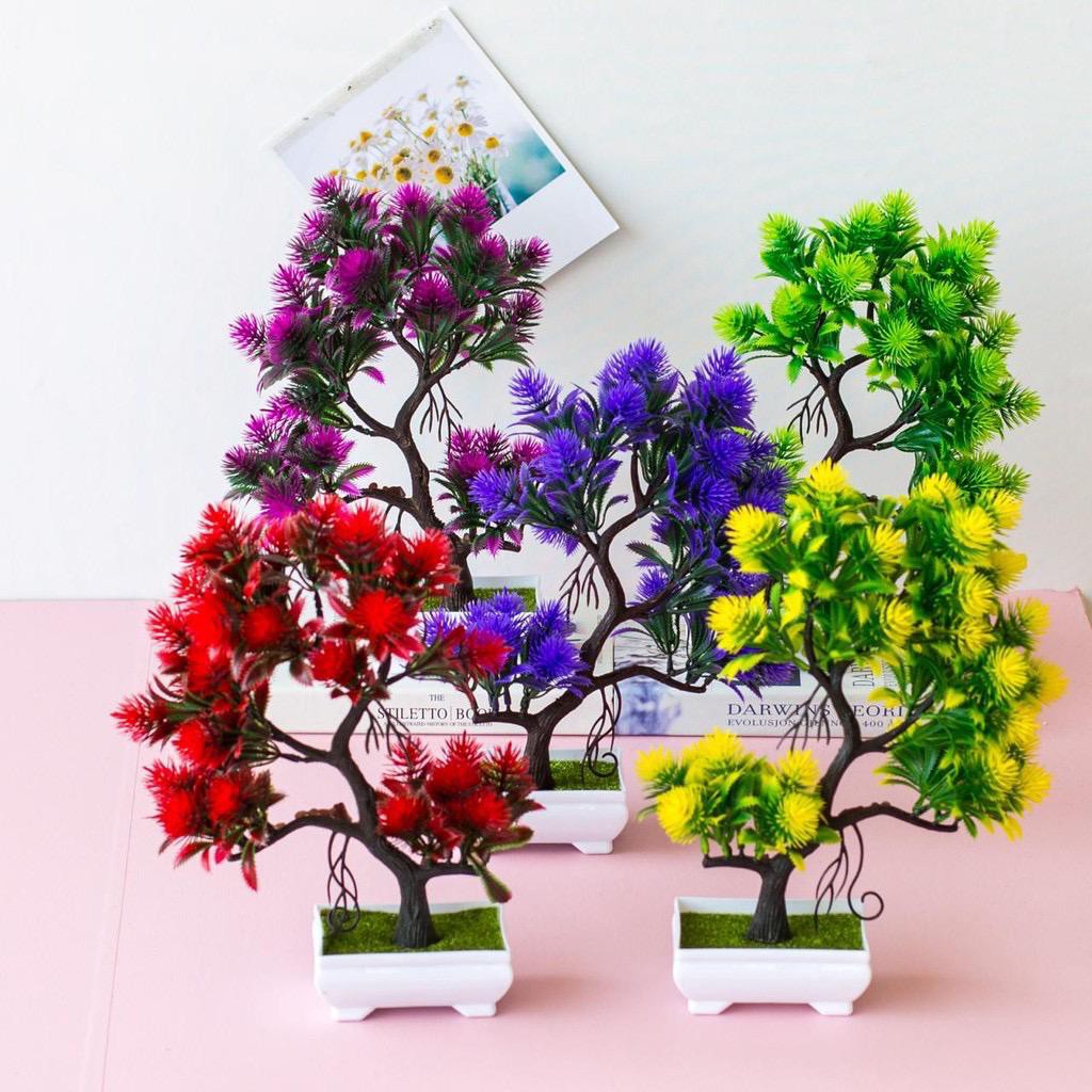 NM579 Bunga plastik / pajangan bunga Artificial / motif Rose  Vas Petak