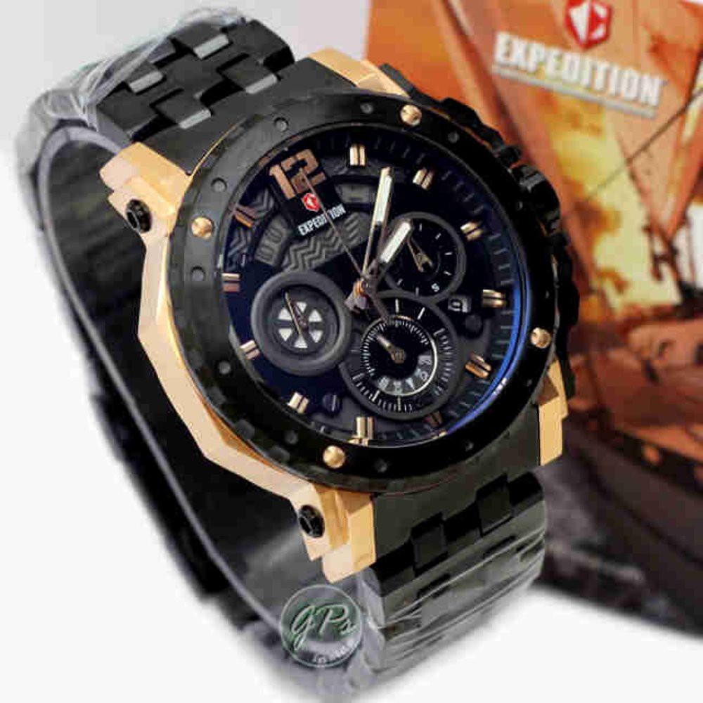 EXPEDITION 6402 M BLACK EDITION JAM TANGAN PRIA ORIGINAL GARANSI HARGA GROSIR