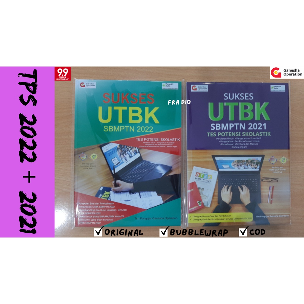 TERMURAH BUKU TPS 2022 + TPS 2021 GANESHA OPERATION | TES POTENSI SKOLASTIK | BUKU SAKTI BIMBEL GO