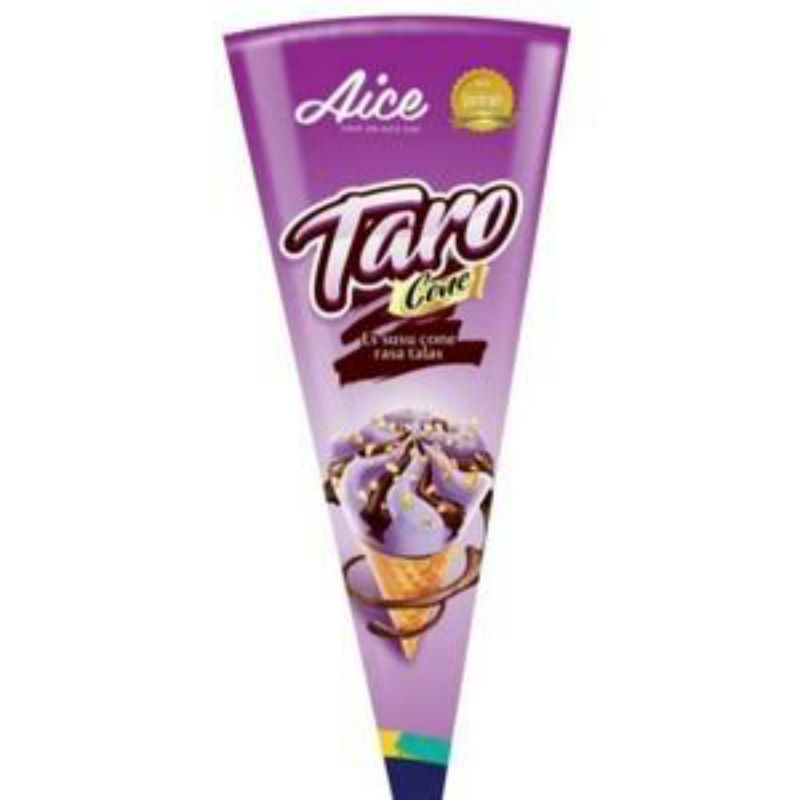 Aice Taro Cone Ice Cream Es Krim Rasa Taro