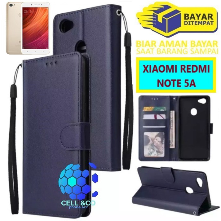 Flip cover XIAOMI REDMI NOTE 5A Flip case buka tutup kesing hp casing flip case leather wallet