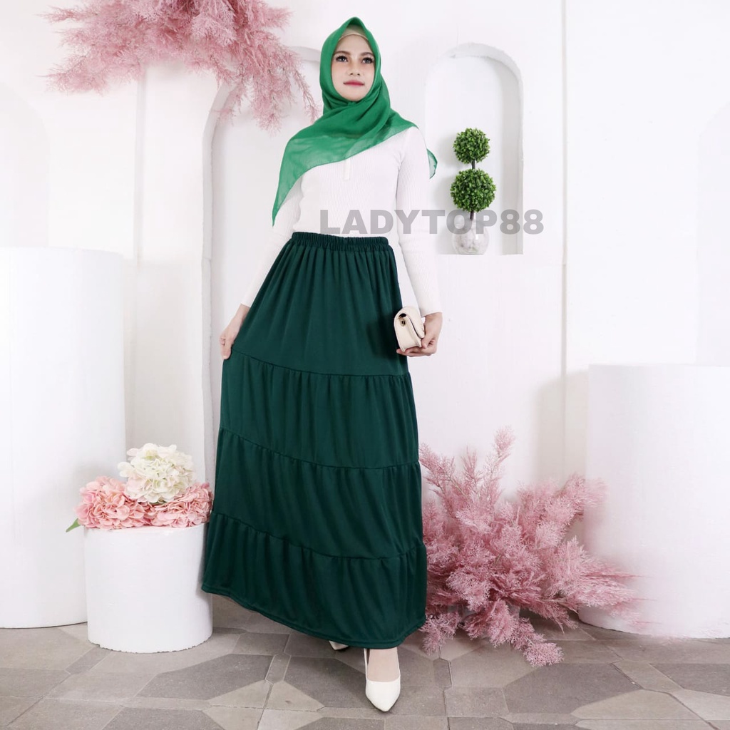 ROK MAXI SUSUN / ROK MODEL MAXI SUSUN PREMIUM / FASHION WANITA SERIES 2