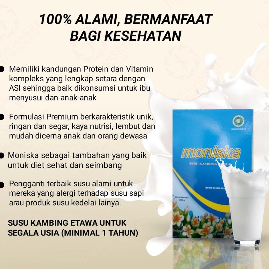 

MONISKA SUSU KAMBING ETAWA BUBUK ORIGINAL UNTUK ASAM LAMBUNG DARAH TINGGI ASMA IBU HAMIL IBU MENYUSUI ANAK SELLER! Promo