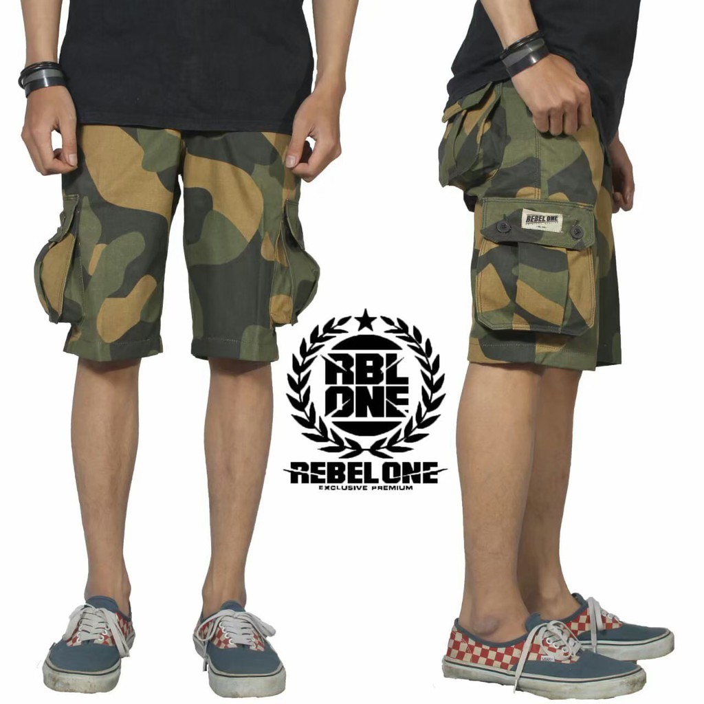 Celana Loreng Cargo Pendek Original Quality