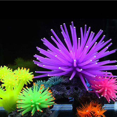 Karang Tanaman Buatan Silicone Aquarium Fish Tank Dekorasi Karang Tanaman Buatan Silicone Aquarium Fish Tank Dekorasi