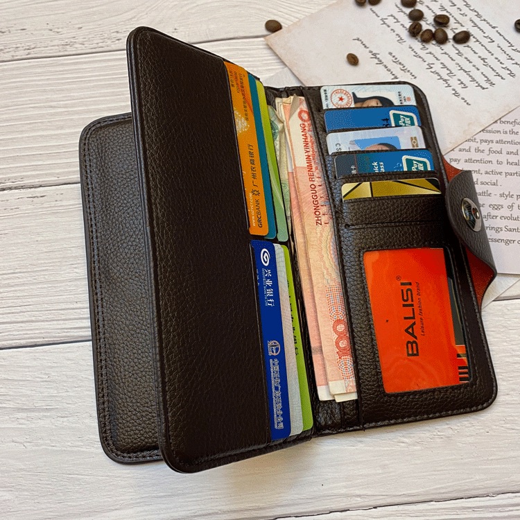 ORIGINAL BALISI 406-3 DOMPET PRIA WANITA PANJANG LIPAT TEBAL KULIT SINTETIS PREMIUM