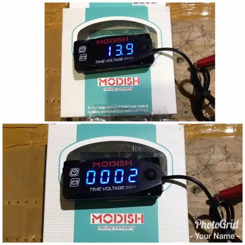 Voltmeter aki dan jam digital amper aki jam digital 2 in 1