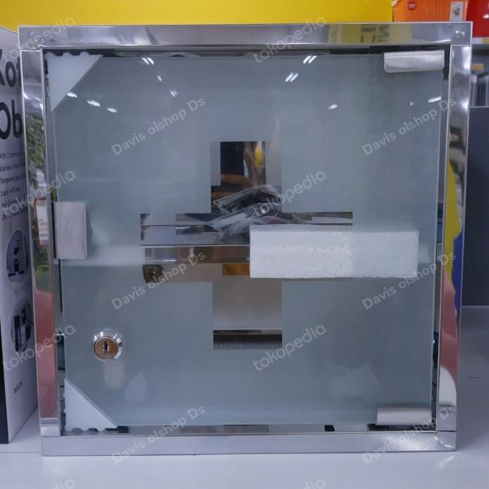 Box Penyimpanan Obat - Kotak Obat P3K Dinding Stainless Rak 2 Susun/Medical Cabinet Minimalis