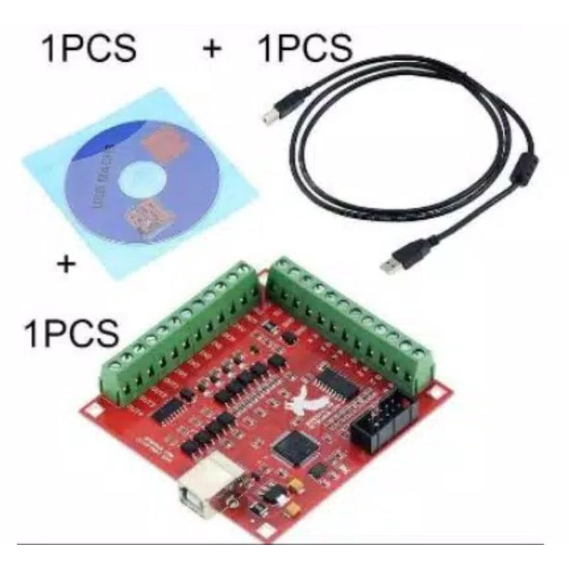 BitSensor Mach3 Mach 3 Breakout 4 Axis CNC Controller USB 100 kHz Interface + CD