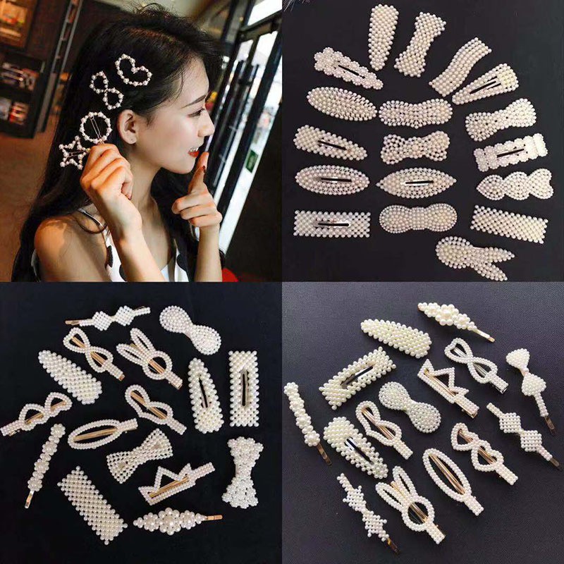 Jepitan rambut mutiara ala korea / jepit rambut anak dan dewasa / jepitan rambut import fashion MYX_