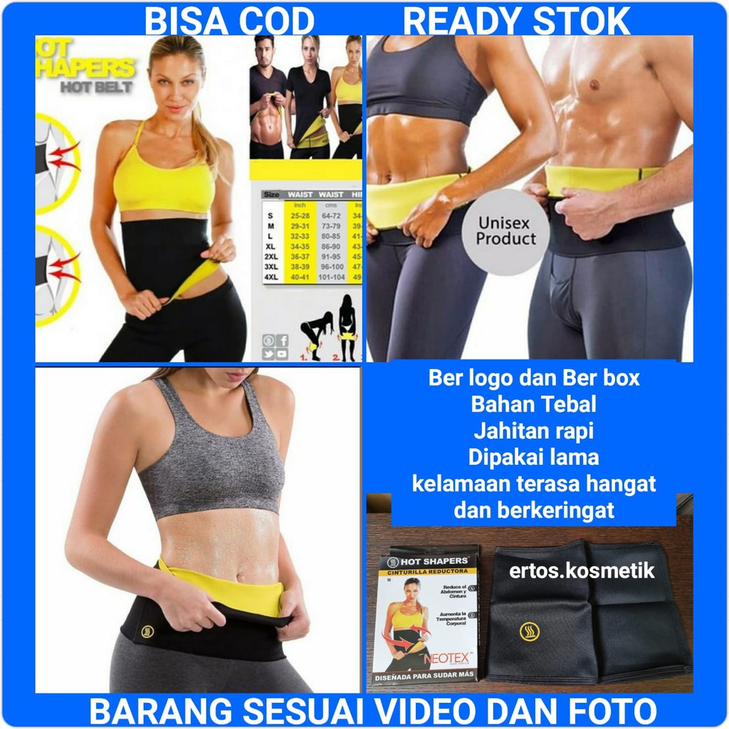 KORSET HOT SHAPER SLIM WAIST PERAMPING PELANGSING PERUT PINGGUL PINGGANG ORIGINAL HOT SHAPE