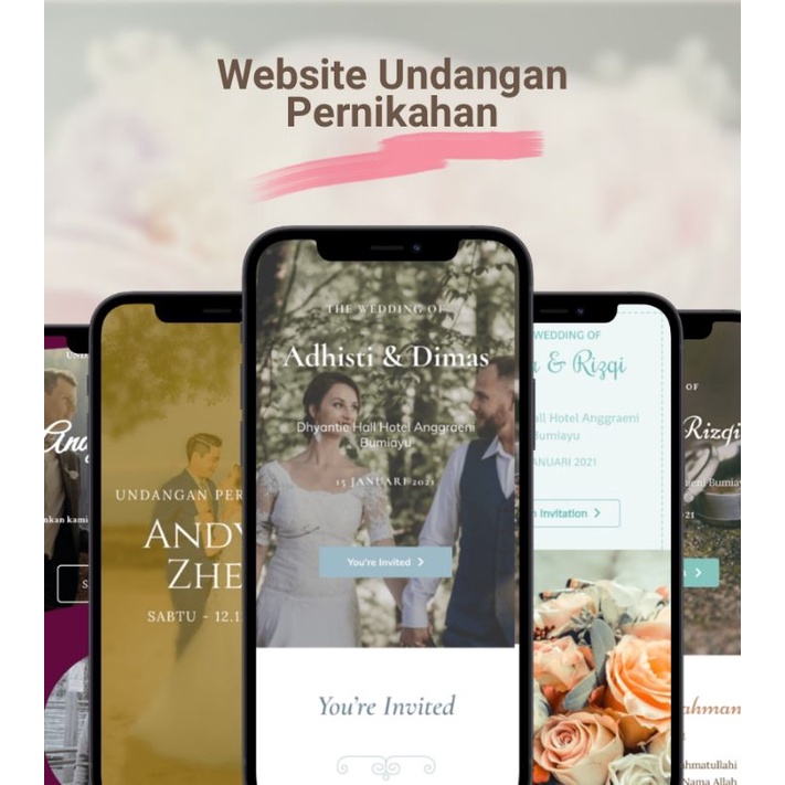 Website Pernikahan Website Undangan Online Digital Wedding Invitation