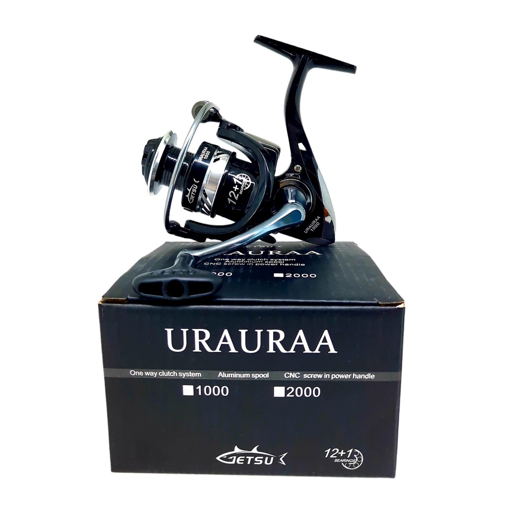 Reel Pancing GETSU URAURAA 12+1 POWER HANDLE Sangat MURAH