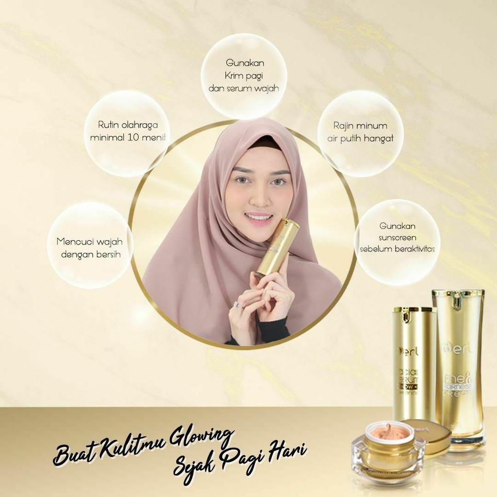 B Erl Facial Serum Pencerah Pemutih Wajah Garansi Original