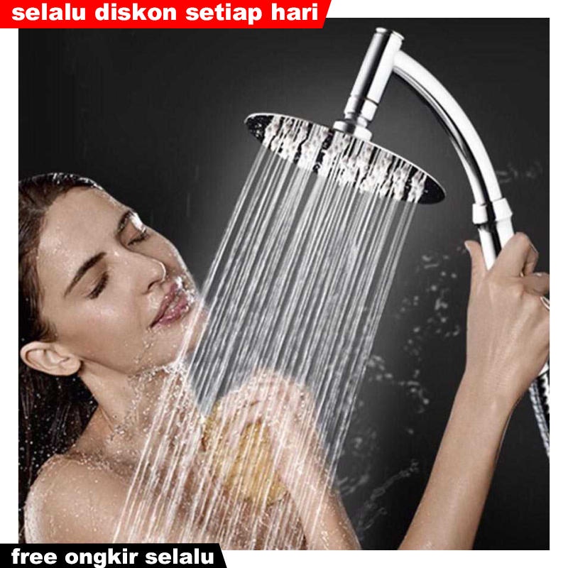 Jual Kepala Shower Kamar Mandi Stenlis Stainles Estetik Rainfall Rain Fall Dengan Filter Aer 9870