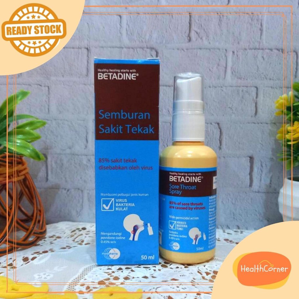 Betadine Sore Throat Spray / Semburan Sakit Tekak 50ml / Povidone Lodine