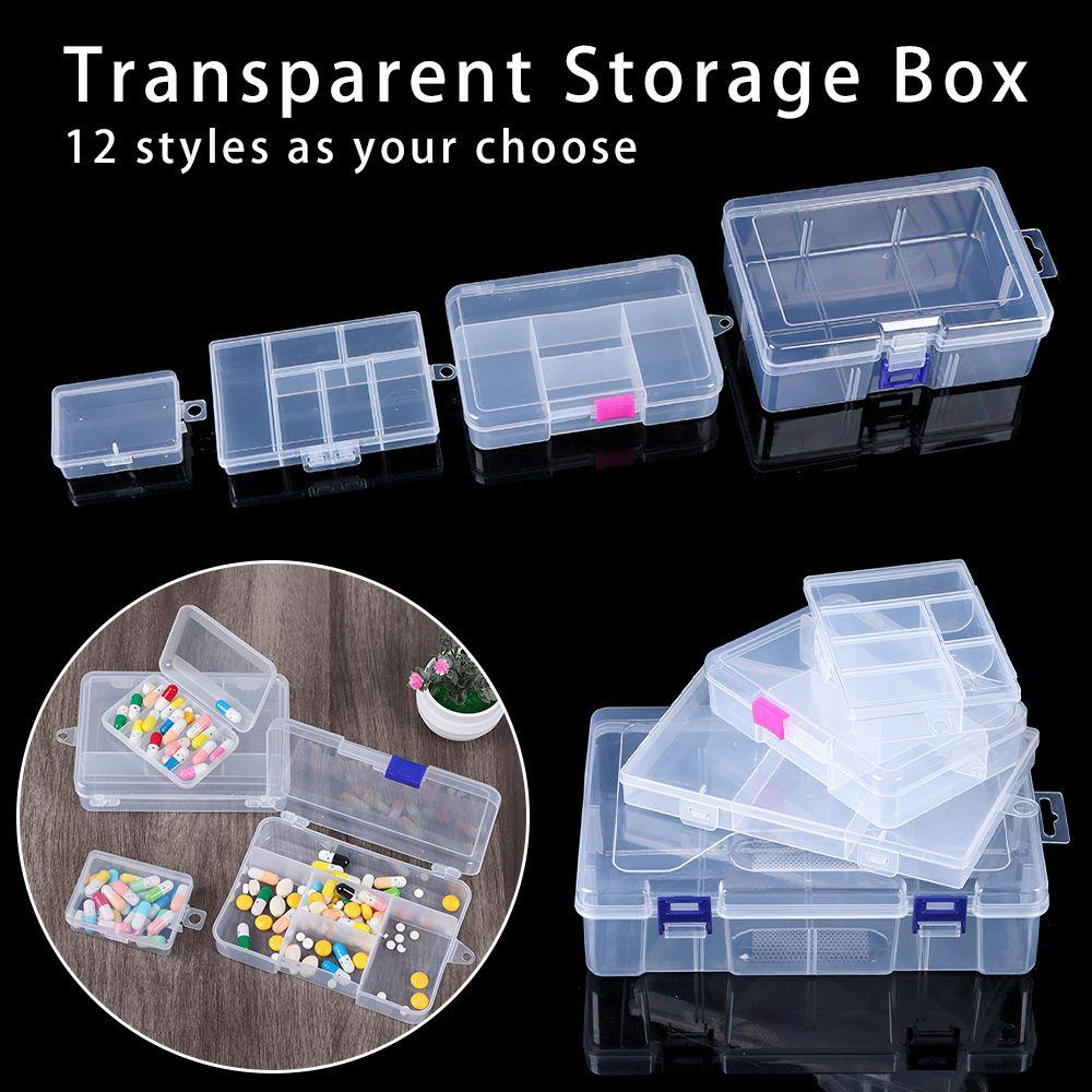 Solighter Storage Box 12style Klip Kotak Hiasan Rumah Pill Storage Supply