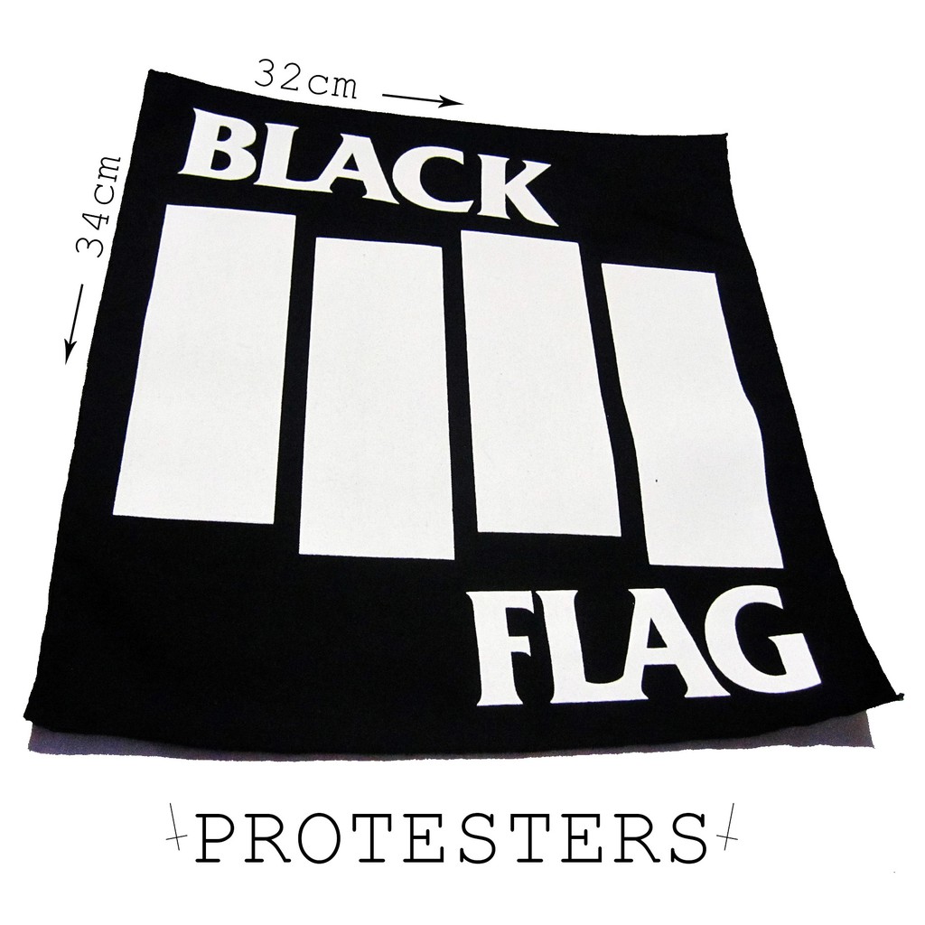 EMBLEM PUNGGUNG / BACKPATCH HC/PUNK BLACKFLAG