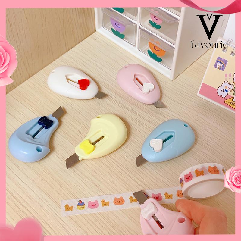 [COD]Cute Mini Portable Small Utility Knife Alat Perlengkapan Seni Siswa-FA