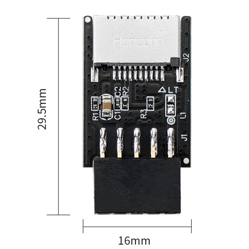 Btsg Motherboard USB 2.0 9Pin Ke Type-E Key-A Konektor Depan Converter 9P Ke Type E